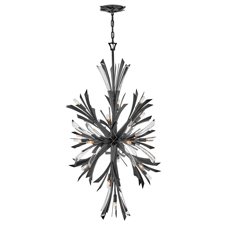 Fredrick Ramond Vida 19 Light Hanging, Brushed Graphite - FR40907BGR