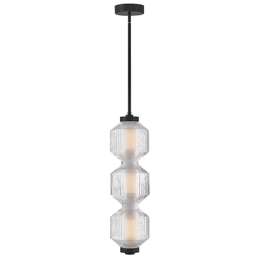Fredrick Ramond Reign Small LED Convertible Pendant, Black - FR41467BK
