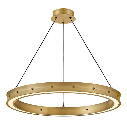 Fredrick Ramond Althea 26" Chandelier, Lacquered Brass - FR41475LCB