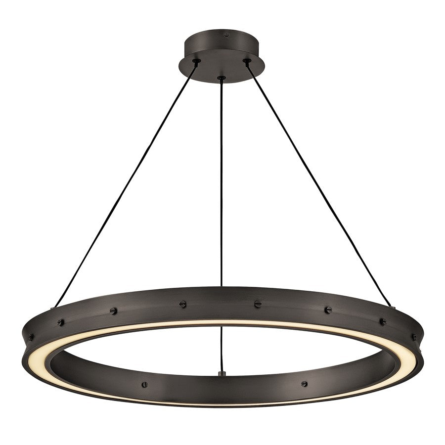 Fredrick Ramond Althea 26" Chandelier, Satin Black - FR41475SK