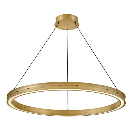 Fredrick Ramond Althea 38" Chandelier, Lacquered Brass - FR41476LCB