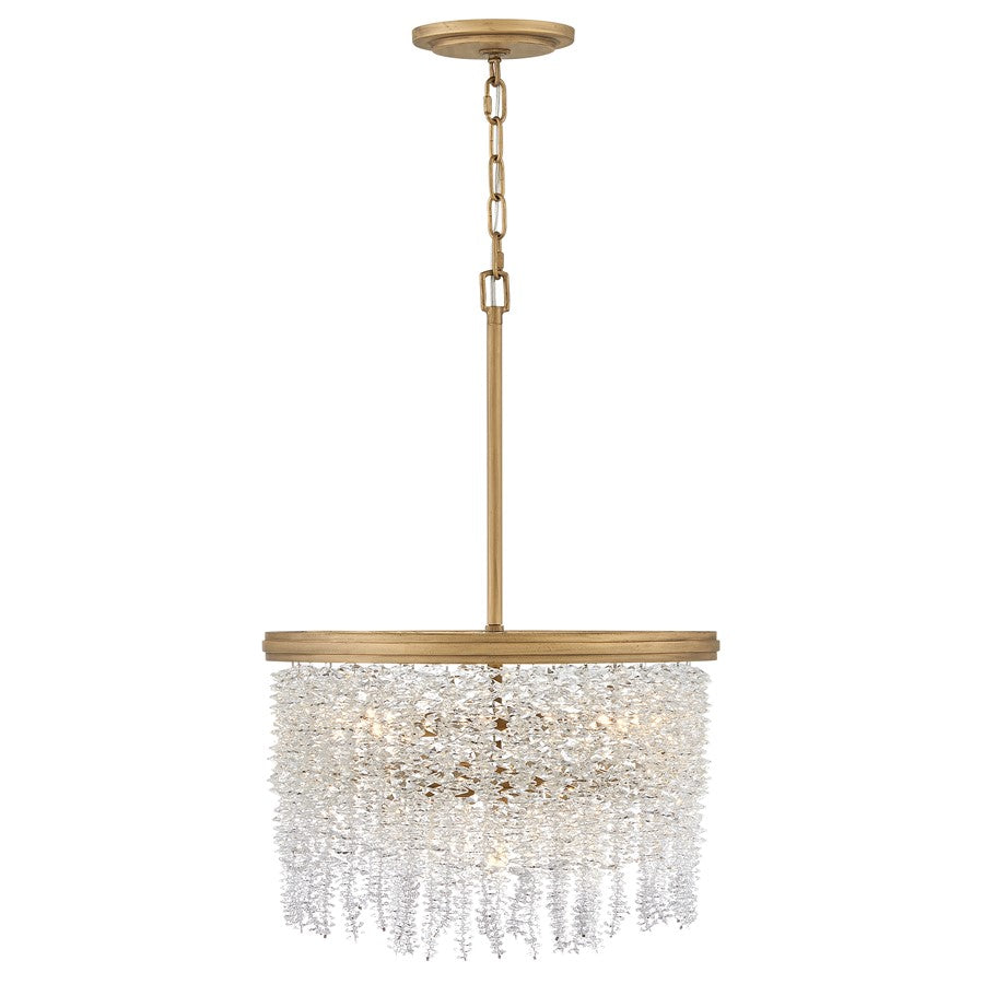 Hinkley Rubina 4Lt Convertible Semi-Flush Mount, Gold/Clear Crystal - FR41493BNG