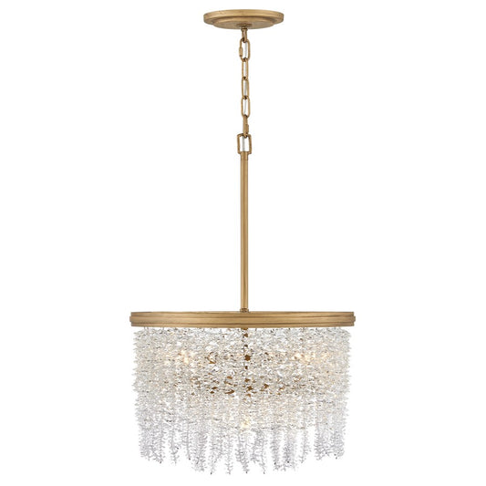 Hinkley Rubina 4Lt Convertible Semi-Flush Mount, Gold/Clear Crystal - FR41493BNG