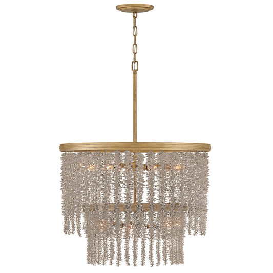 Fredrick Ramond Rubina 10Lt Chandelier, Gold/Amber Crystal - FR41495BNG-LA