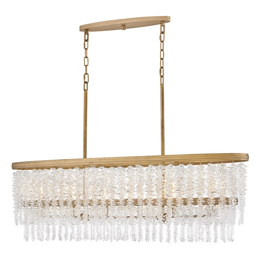 Fredrick Ramond Rubina 6Lt Chandelier, Gold/Clear Crystal - FR41496BNG