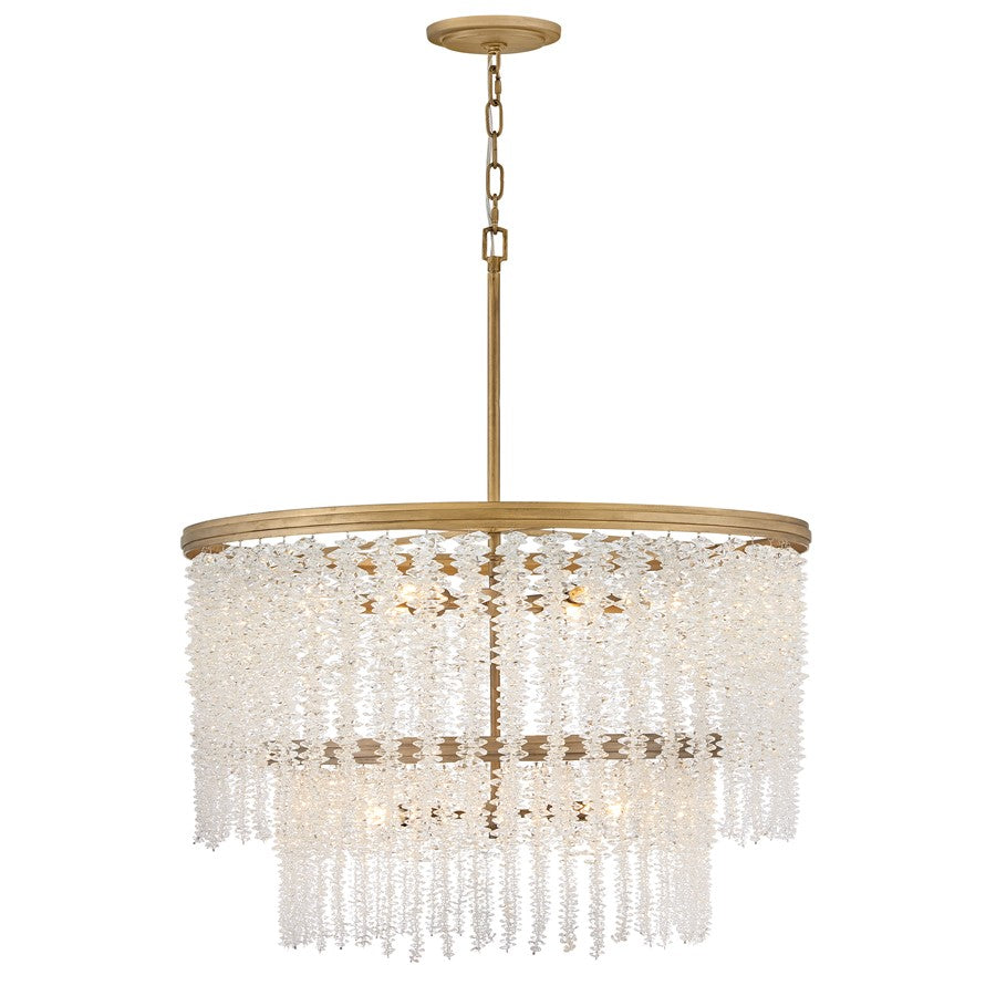 Fredrick Ramond Rubina 12Lt Chandelier, Gold/Clear Crystal - FR41498BNG