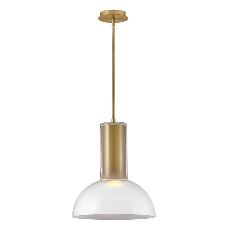 Fredrick Ramond Ombra 1 Light Large Pendant, Lacquered Brass - FR41577LCB-LL