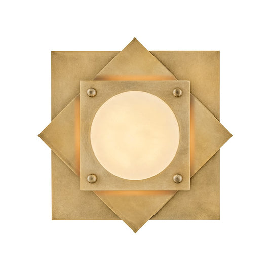 Fredrick Ramond Claude Small LED Flush Mount, Heritage Brass - FR41581HB