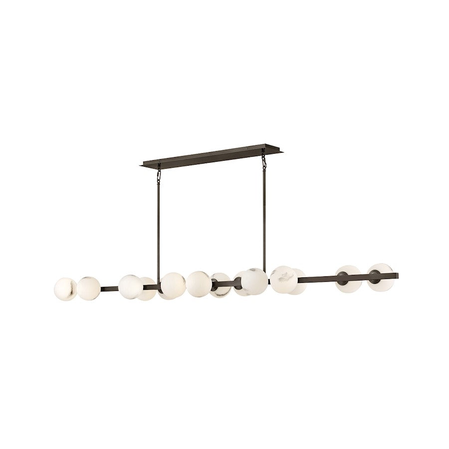 Fredrick Ramond Selene 14 Light Large Linear Chandelier, Black Oxide - FR41909BX