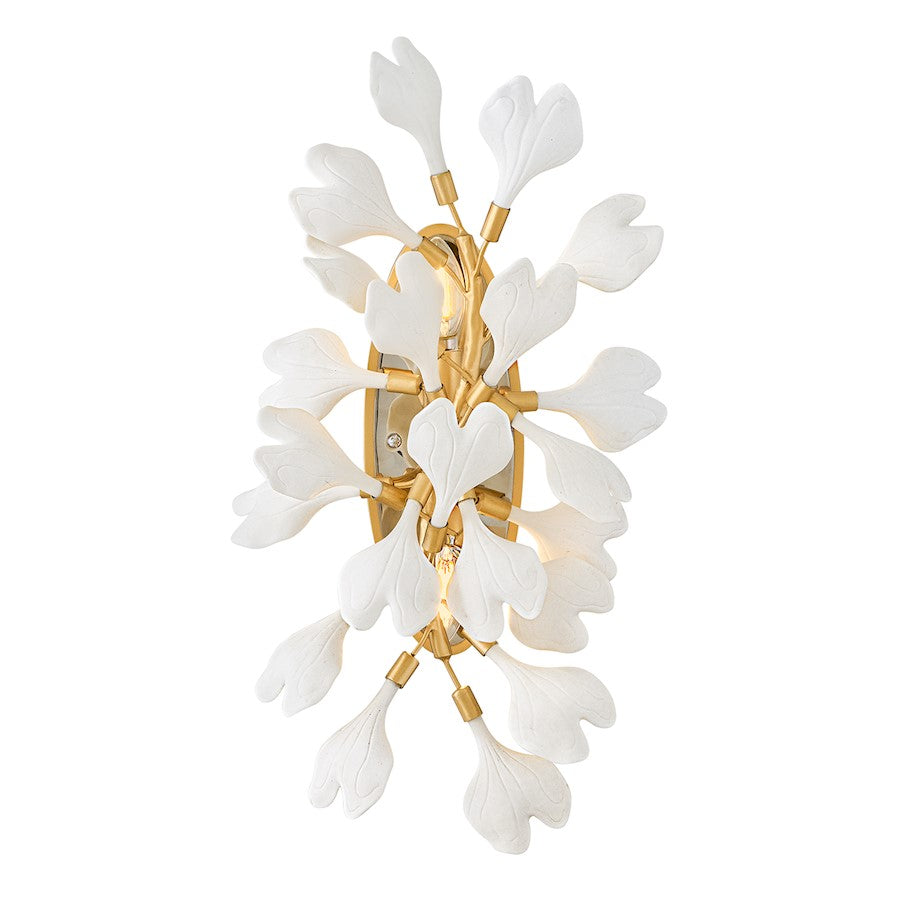 Fredrick Ramond Audra 2 Light Medium Sconce, Deluxe Gold - FR41930DG