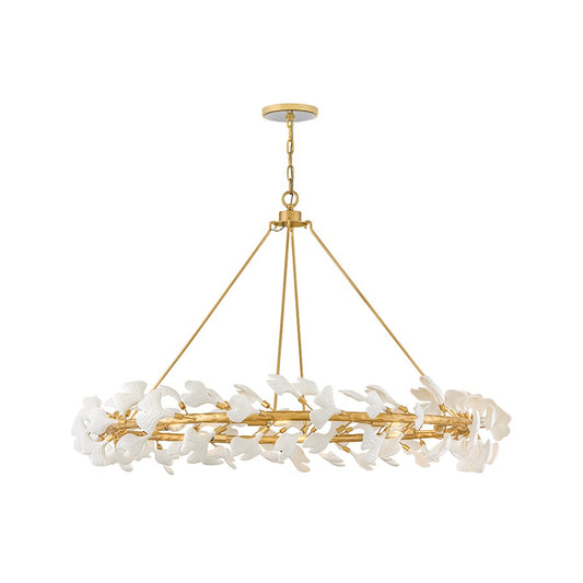 Fredrick Ramond Audra 8 Light Large Ring Chandelier, Deluxe Gold - FR41935DG