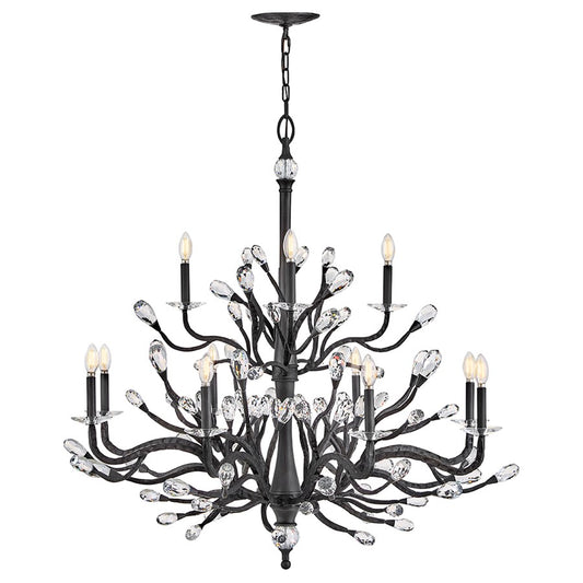 Fredrick Ramond Eve 12 Light Hanging, Brushed Graphite - FR46810BGR