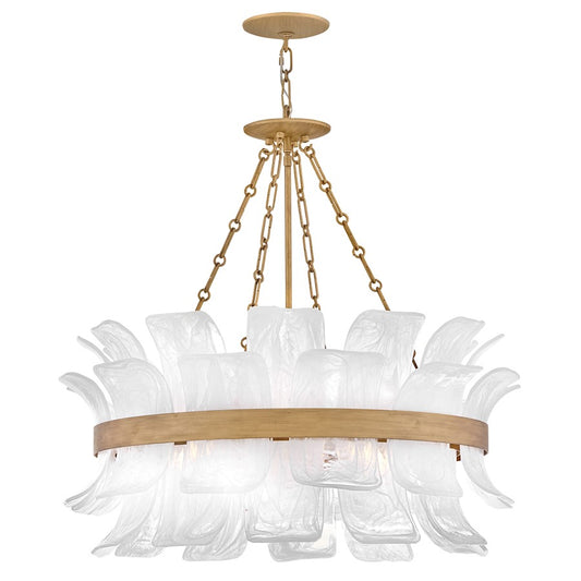 Fredrick Ramond Fleur 6 Light Chandelier, Burnished Gold/Swirled - FR46914BNG
