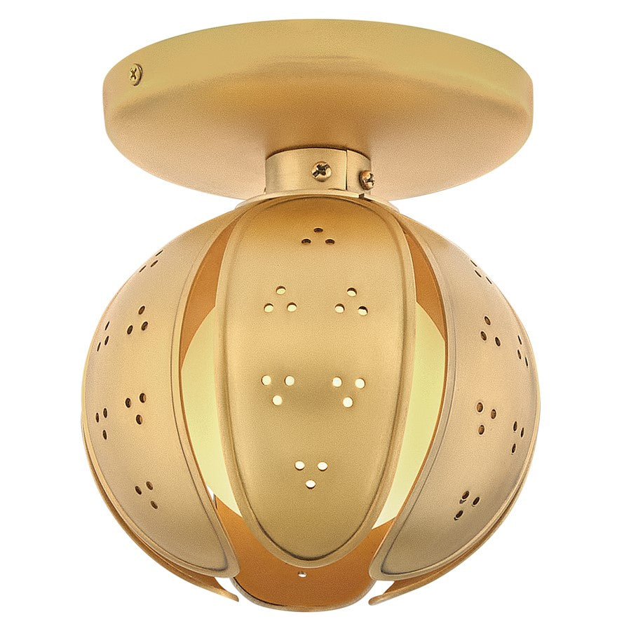 Fredrick Ramond Anthos 1Lt Bath Sconce, Brass/Etched Opal - FR46960UB-LL