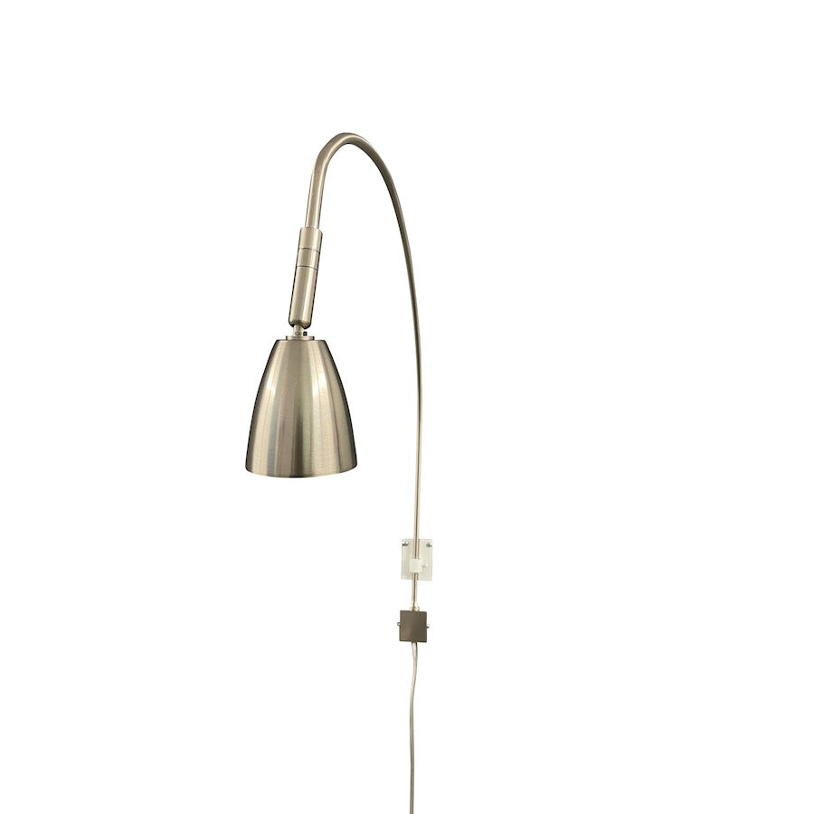House of Troy Advent Arch 1 Light Picture Light, Satin Nickel