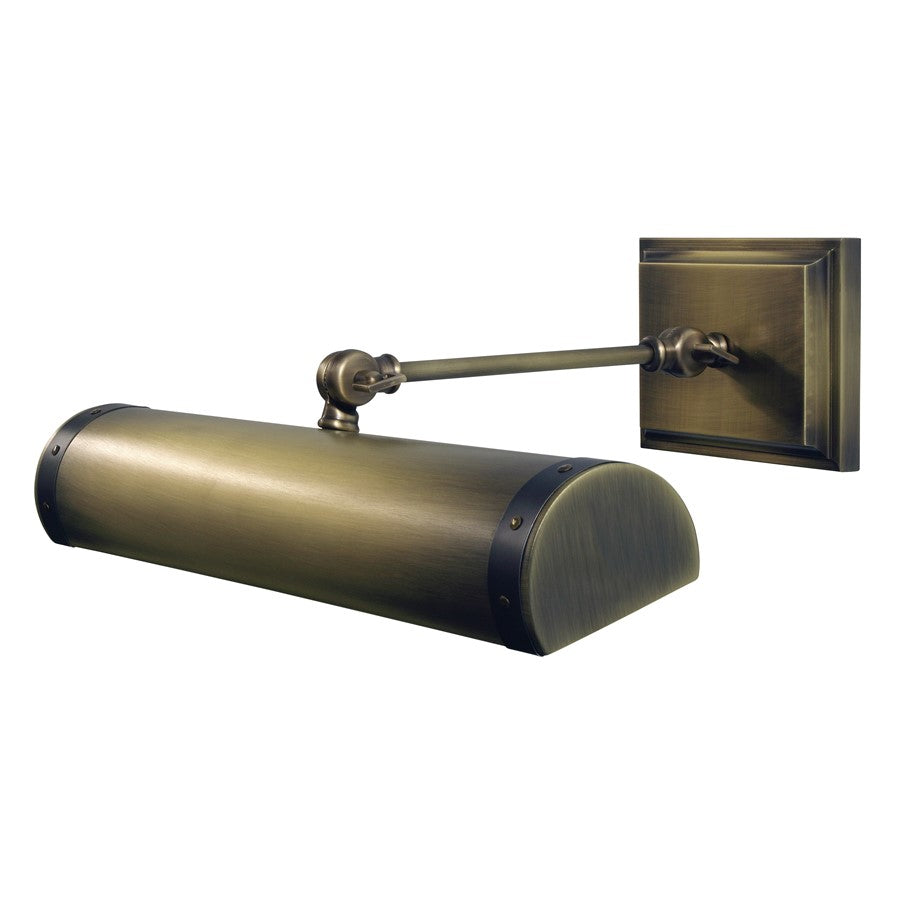 House of Troy Steamer 16" Picture Light, Antq Brass w/ Bronze