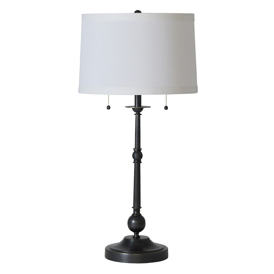 House of Troy Essex 30" Twin Pull Table Lamp, Oil Rubbed Bronze