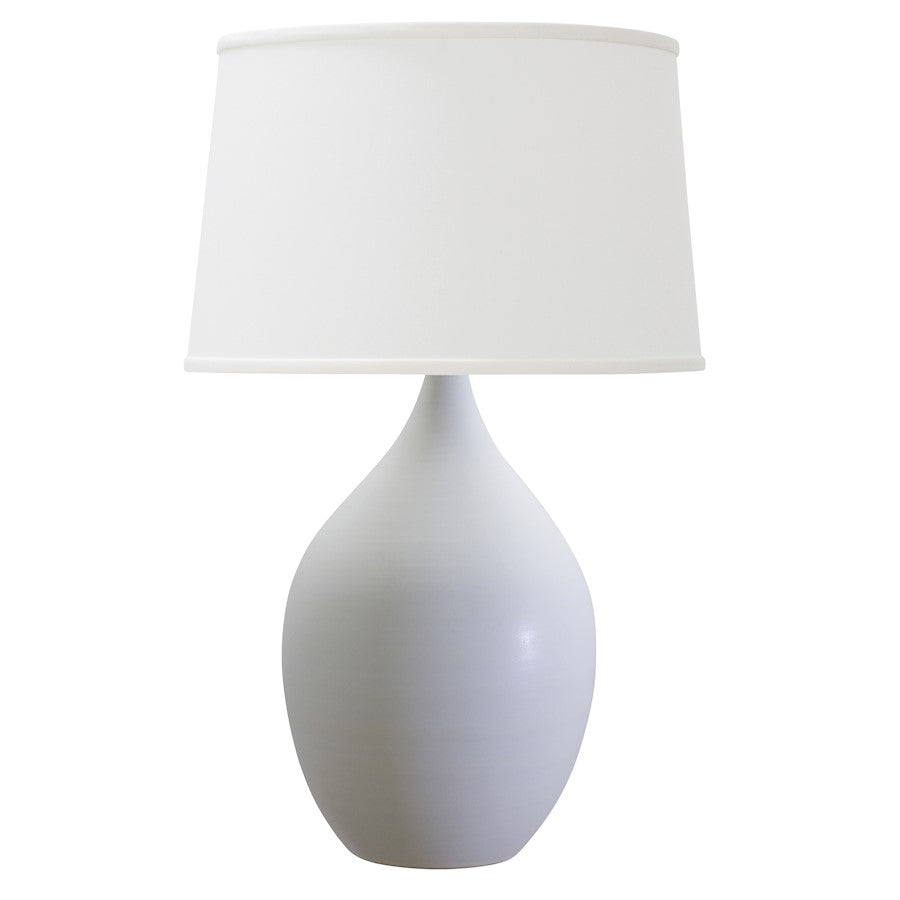 House of Troy Scatchard 18.5" Stoneware Table Lamp, White Matte