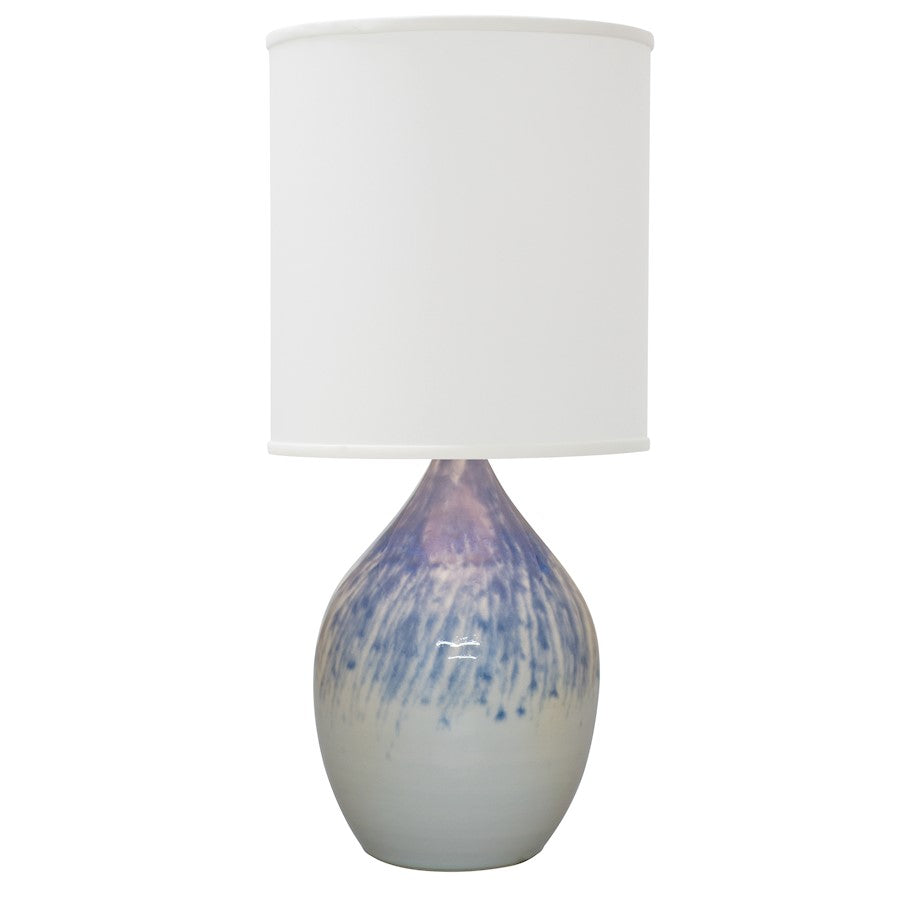 House of Troy Scatchard 30" Stoneware Table Lamp, Decorated Gray