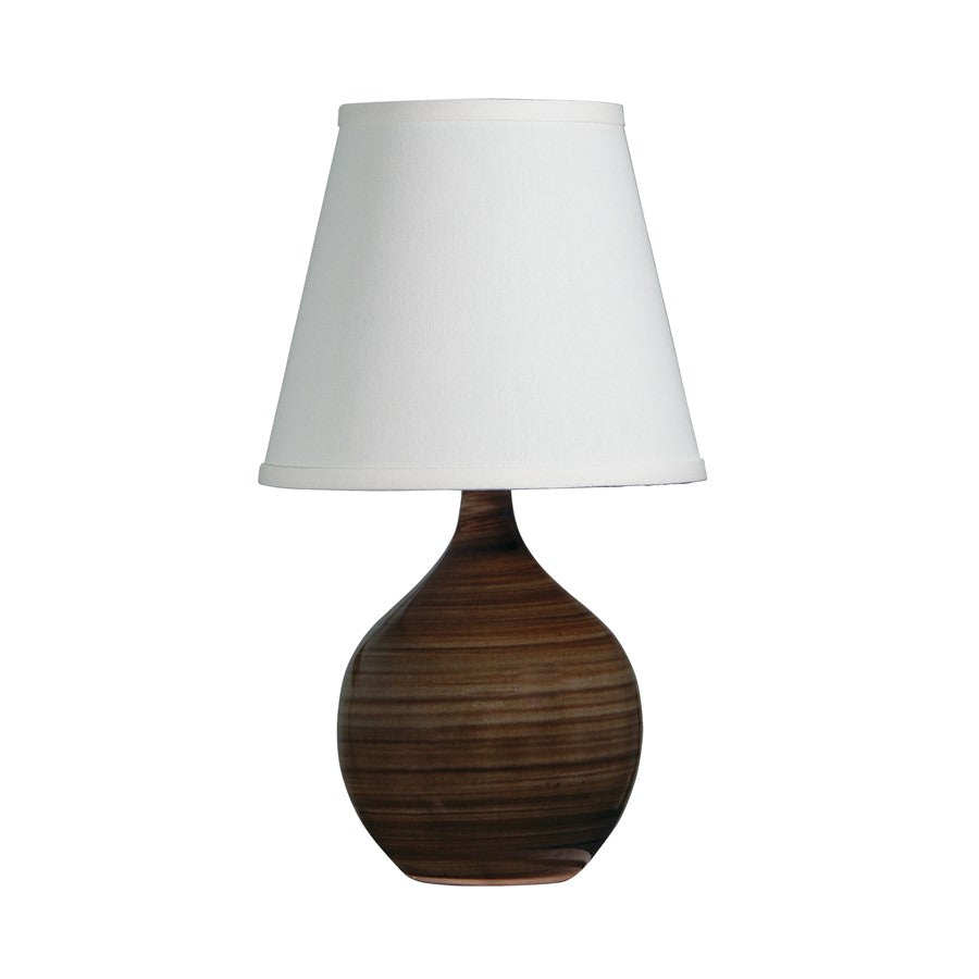 House of Troy Scatchard 13.5" Mini Accent Lamp, Tigers Eye