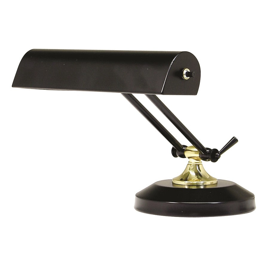 House of Troy 10" Black Polished Brass Piano Lamp