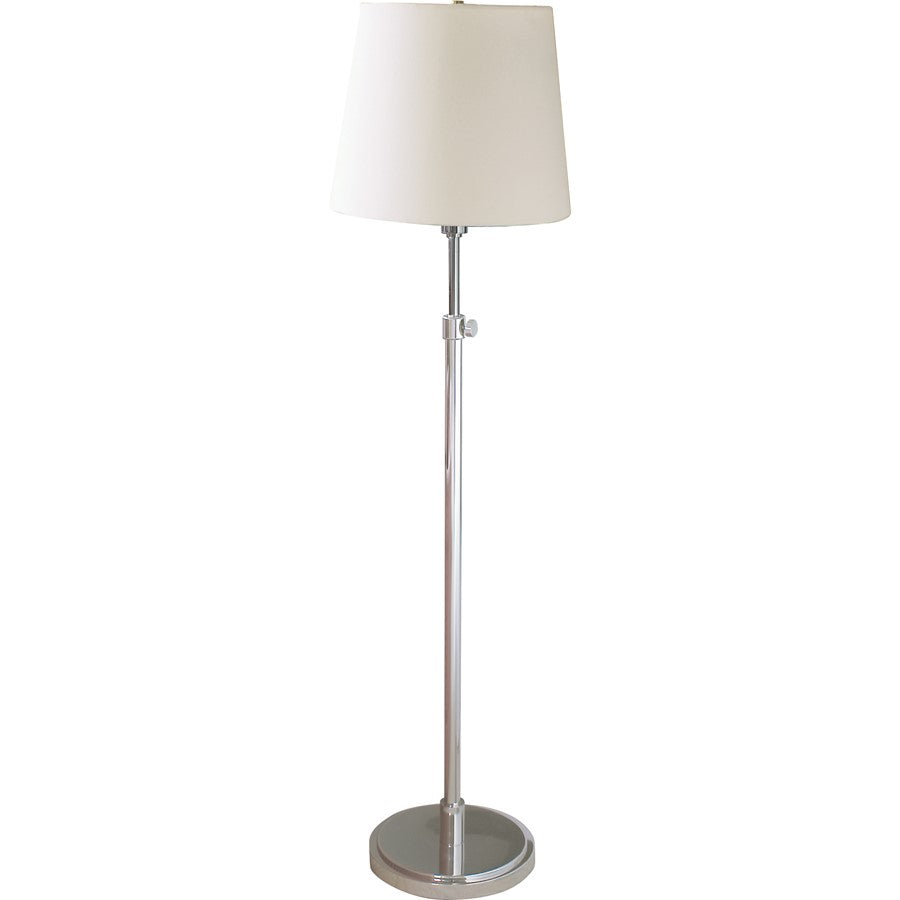 House of Troy Polished Nickel Adjustable Floor Lamp