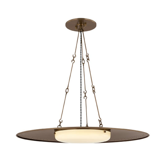 Hudson Valley Anoka 1 Light LED Pendant, Historic Bronze/Opal Glossy - 1228-HB