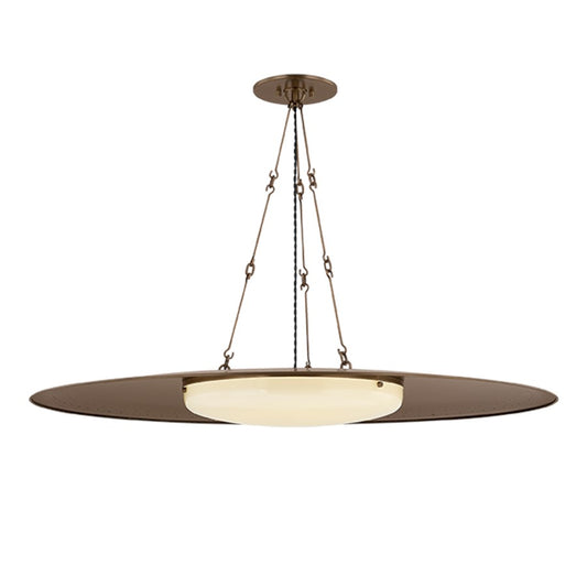 Hudson Valley Anoka 1 Light Pendant, Historic Bronze/Opal Glossy - 1240-HB