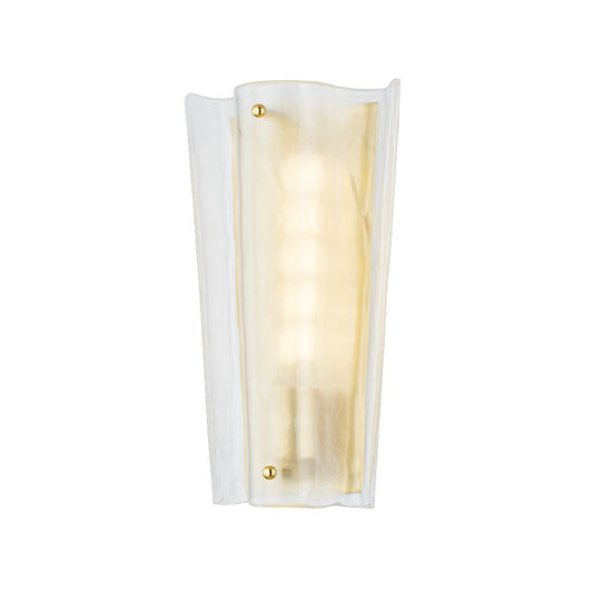 Hudson Valley Baxford 1 Light Wall Sconce, Aged Brass/Piastre - 1314-AGB