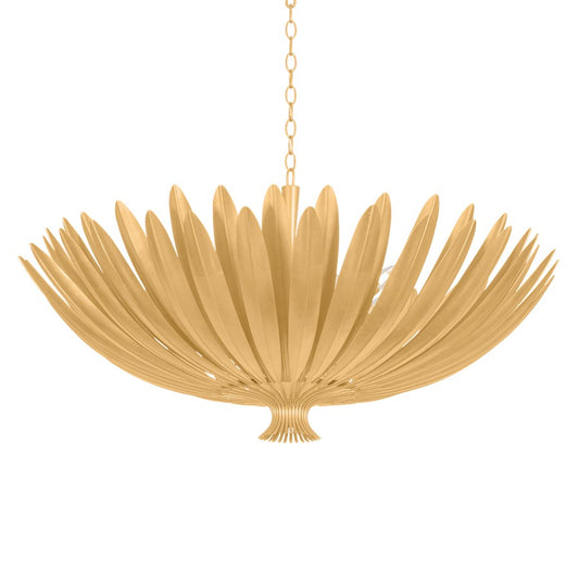 Hudson Valley Whitfield 12Lt Chandelier, Vintage Gold Leaf - 1848-VGL