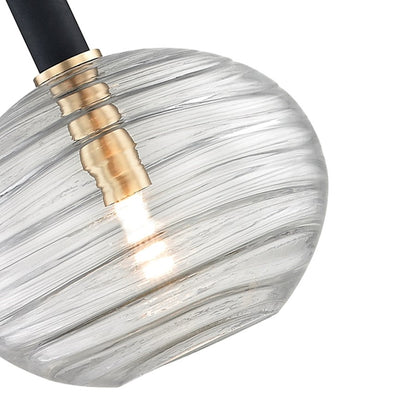 1 Light LED Pendant, Aged Brass