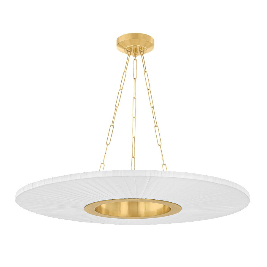 Hudson Valley Prattsburgh 1 Light 40" Chandelier, Aged Brass - 2540-AGB