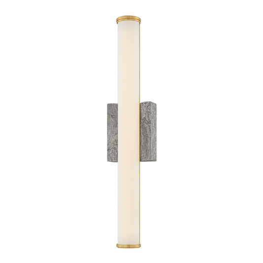 Hudson Valley Stony Point 1 Light Wall Sconce, Aged Brass/Opal Glossy - 3431-AGB