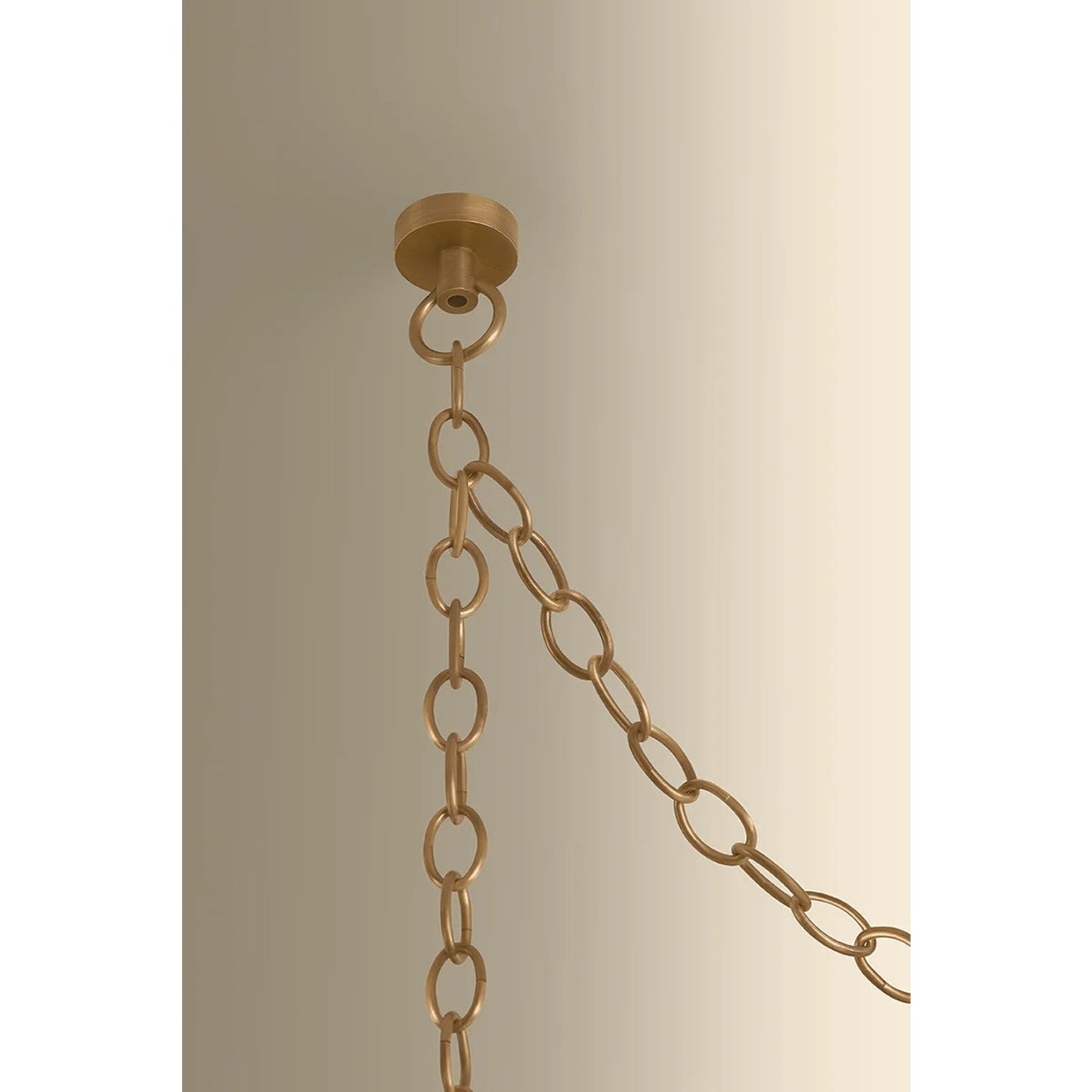 Hudson Valley Omi 3 Light Chandelier, Patina Brass/Ivory Crackle