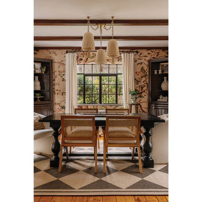 Hudson Valley Omi 3 Light Chandelier, Patina Brass/Ivory Crackle
