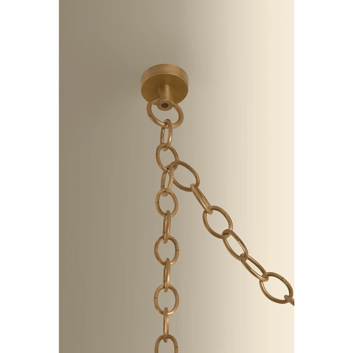 Hudson Valley Omi 5 Light Chandelier, Patina Brass/Ivory Crackle