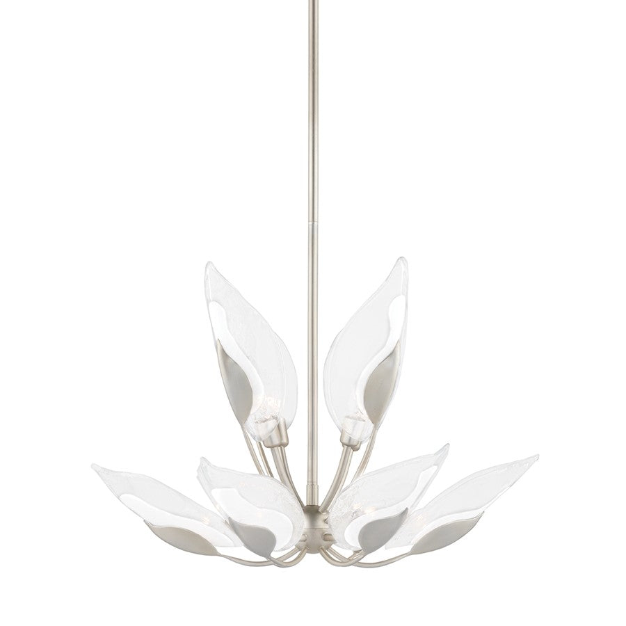 Blossom Chandelier, Silver Leaf