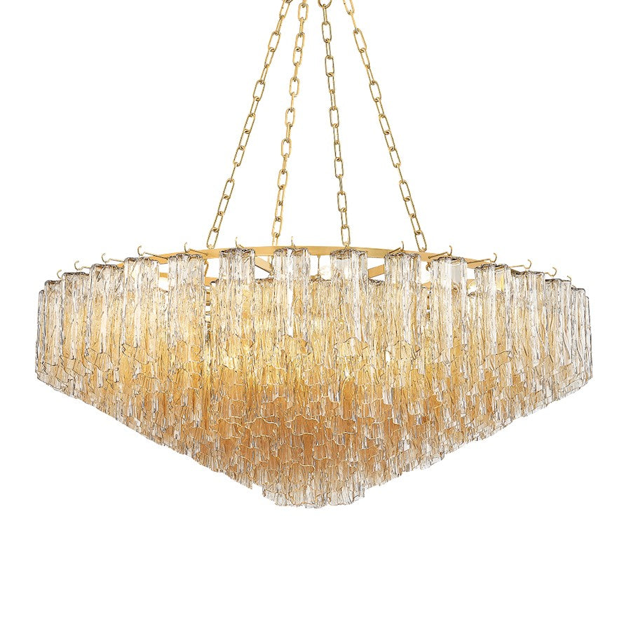 Hudson Valley Watertown 21 Light Chandelier, Aged Brass/Tronchi - 4921-AGB
