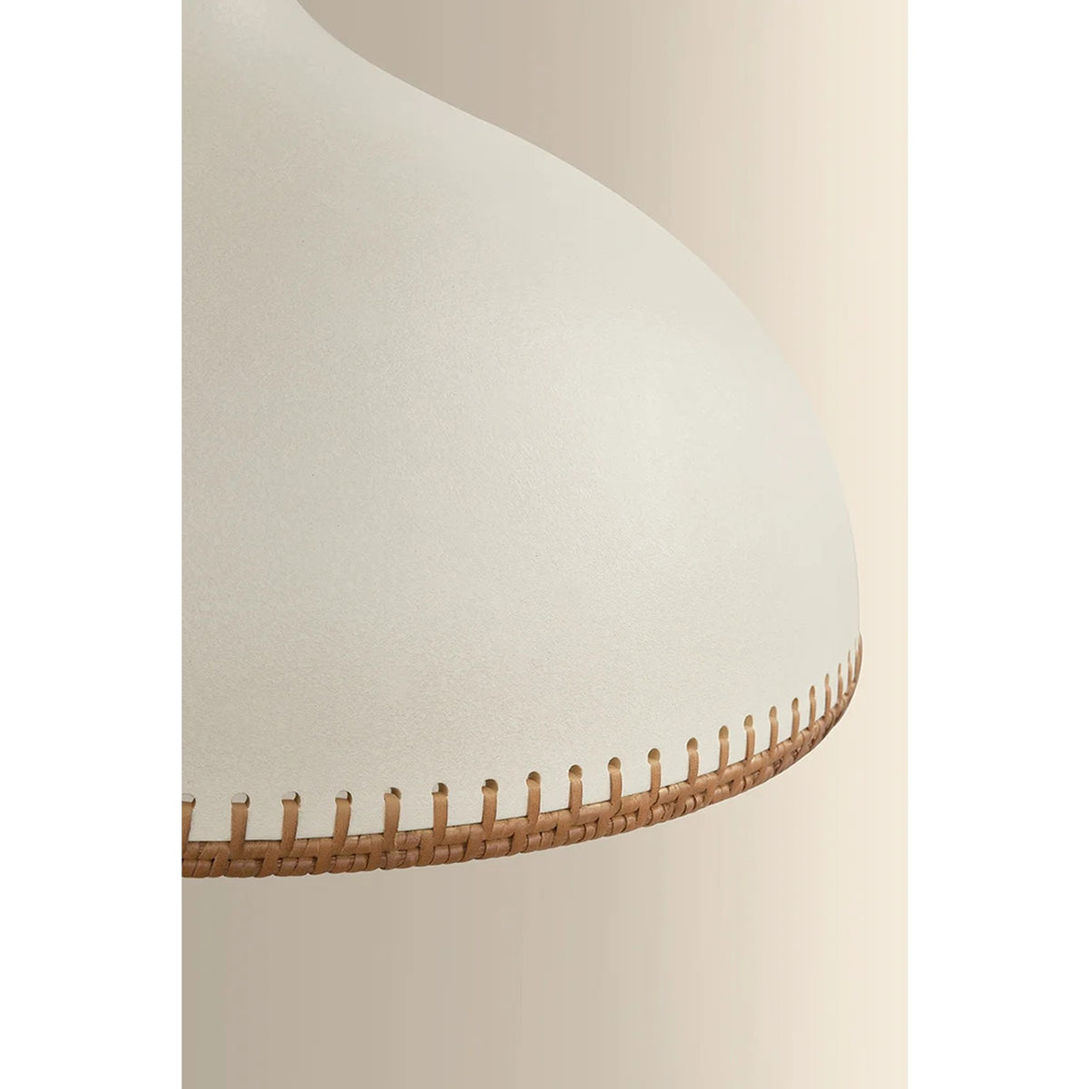 Hudson Valley Southfields 1Lt 13" Pendant, Brass/Rattan Weave