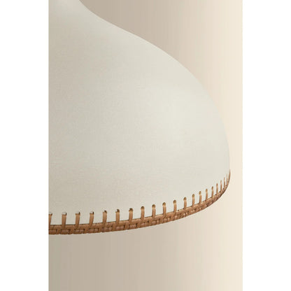 Hudson Valley Southfields 1Lt 13" Pendant, Brass/Rattan Weave