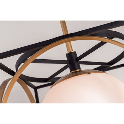 1 Light 19" Pendant, Brass