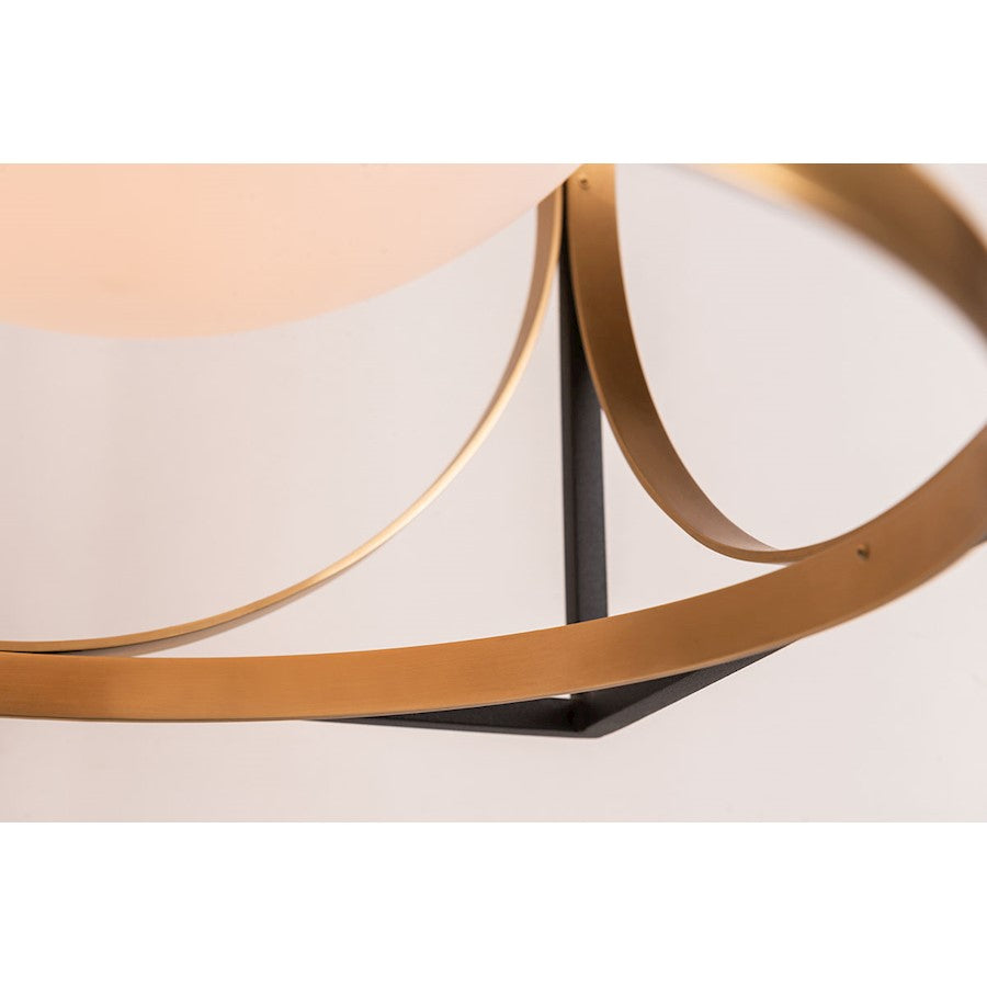 1 Light 19" Pendant, Brass