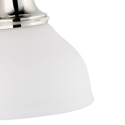 Bathroom Wall Sconce, Polished Nickel