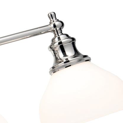 Bathroom Wall Sconce, Polished Nickel
