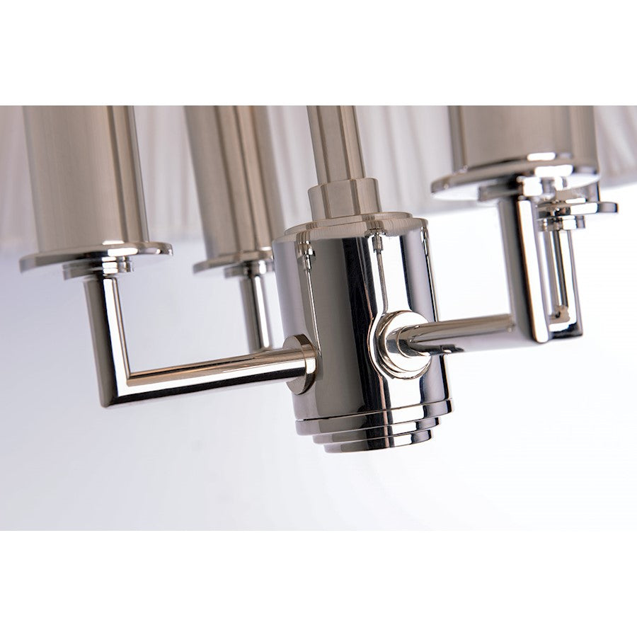 4 Light Pendant, Polished Nickel