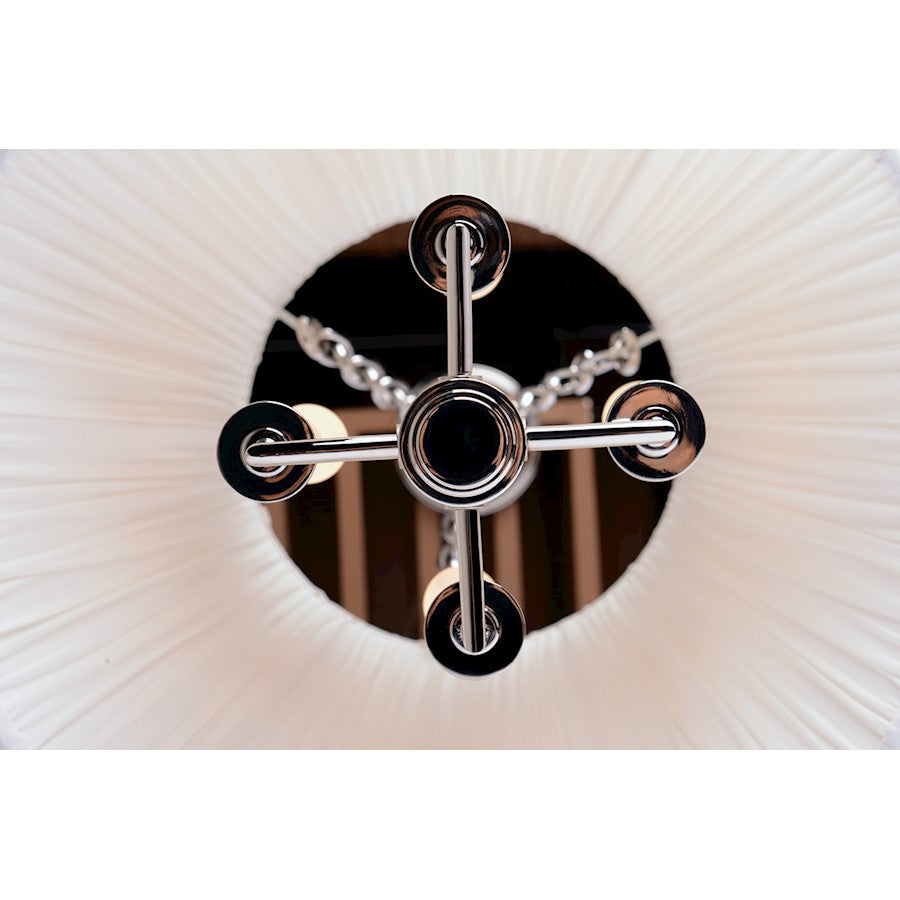 4 Light Pendant, Polished Nickel