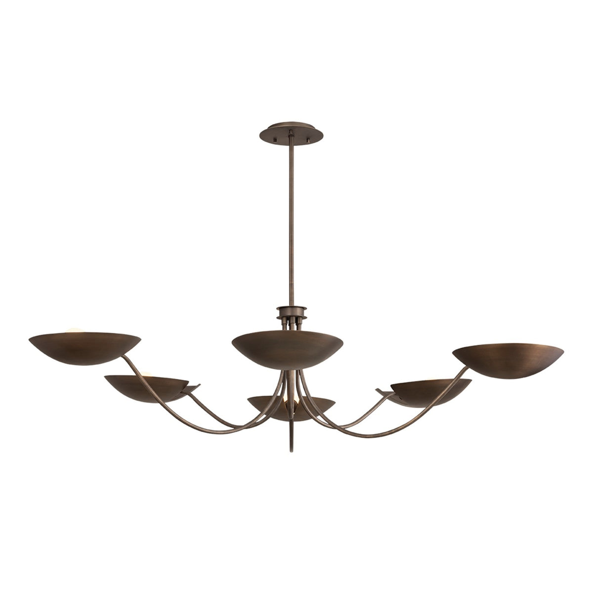 Hudson Valley Edenville 70.5in 6-Light Chandelier | Retro Old World Brass Metal | Dining Room & Entryway | 70.5 x 70.5 x 16.75 in | Model 6706-OWB