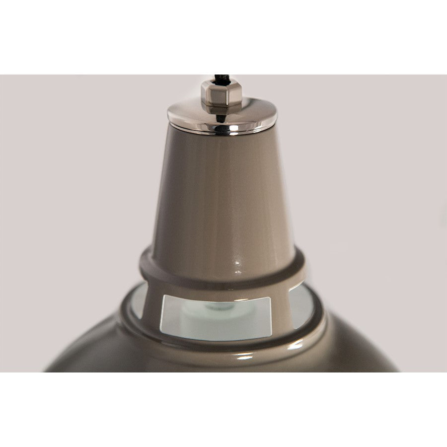 1 Light 14" Pendant, Gray