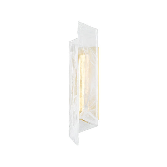 Hudson Valley Greenville 1 Light Wall Sconce, Aged Brass/Piastre - 7321-AGB