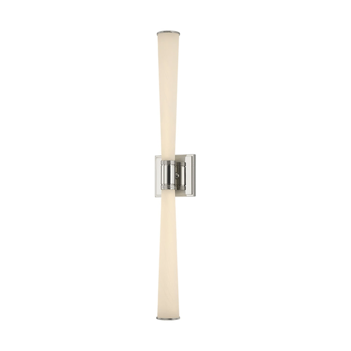 Hudson Valley Rockland Lake 28.5in 2-Light Bath Vanity Light | Polished Nickel and Matte Cloud Glass | Bathroom Vanity | Model 7328-PN